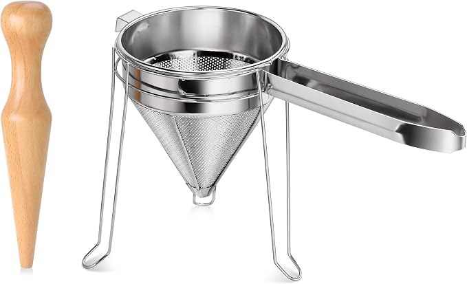 New Star Foodservice 42566 3-Piece Stainless Steel China Cap Strainer Set by NewStarFoodservice
