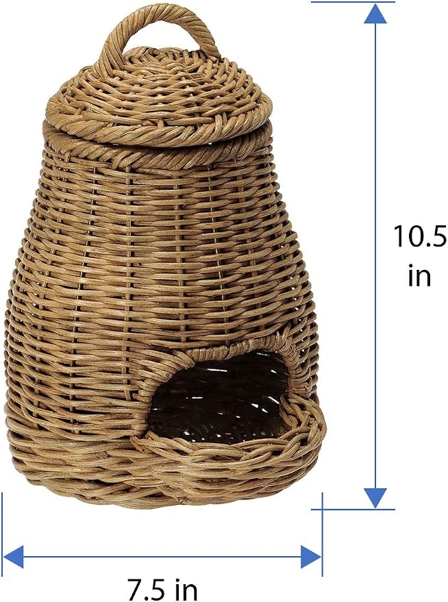 KOUBOO 1020027 Wicker Garlic Fruit and Vegetable Storage Basket, Small, 7.5" x 7.5" x 10.5" , brown - Image 4