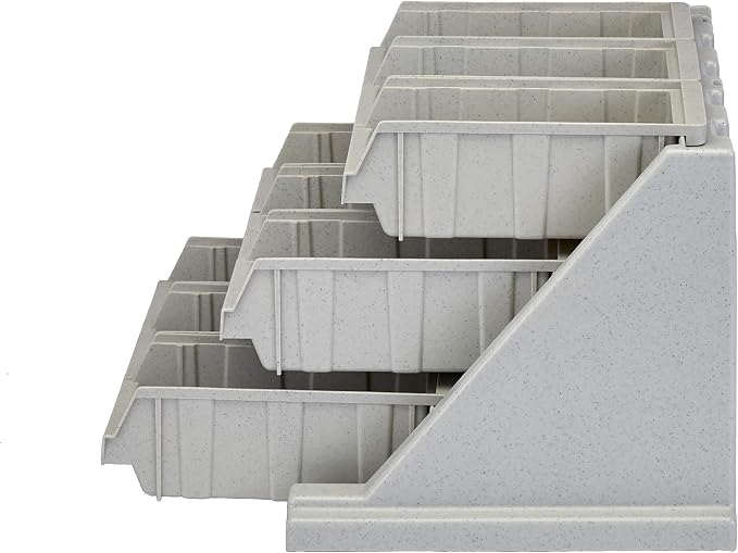 Cambro Versa - Self Serve Condiment and Utensil Bin - 9 Storage Bins - Ideal for Food and Coffee Condiments (Gray) - Image 10