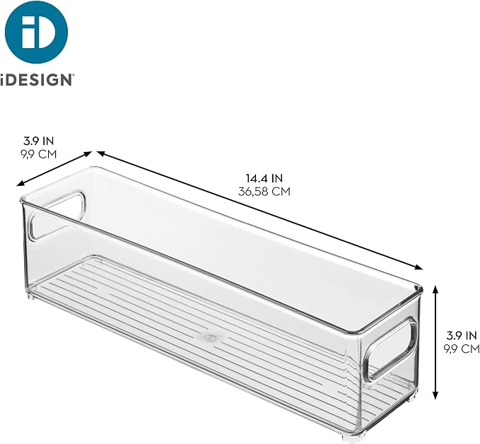 InterDesign Refrigerator and Freezer Storage Container – Deep Organizer Bin for Kitchen, Clear | Deep Organizer Bin, For Kitchen - Image 4