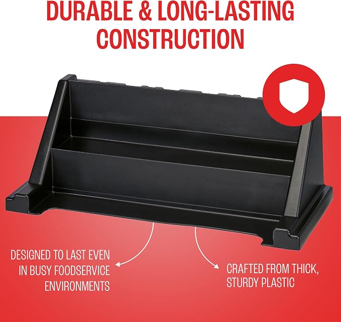 Cambro Versa Self Serve Condiment Bin - 8 Storage Bins - Ideal for Food and Coffee Condiments (Black) - Image 8