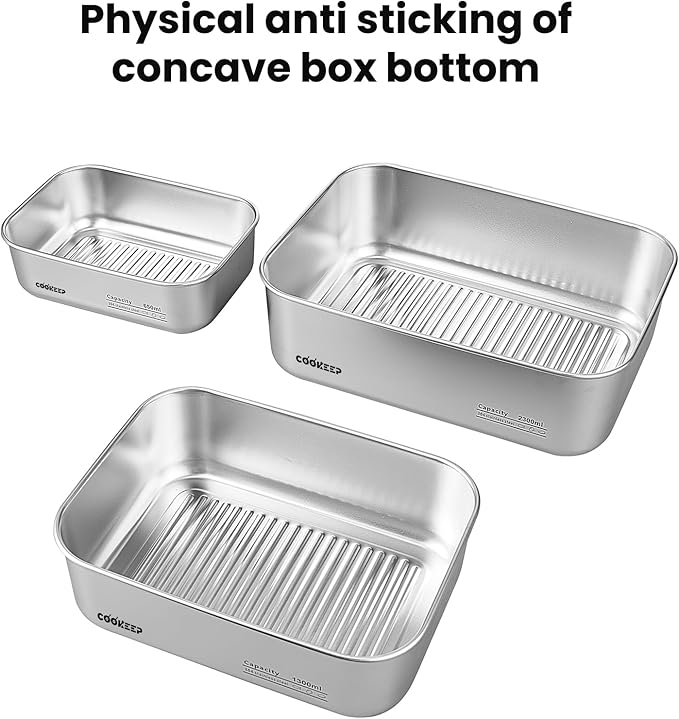 54oz/1600ml Stainless Steel Food Containers,Stainless Steel Containers with Lids,Snack Containers,Lunch Box,Easy Clean,Airtight & Leakproof for Kitchen Storage,Dishwasher Safe,BPA-Free - Image 7