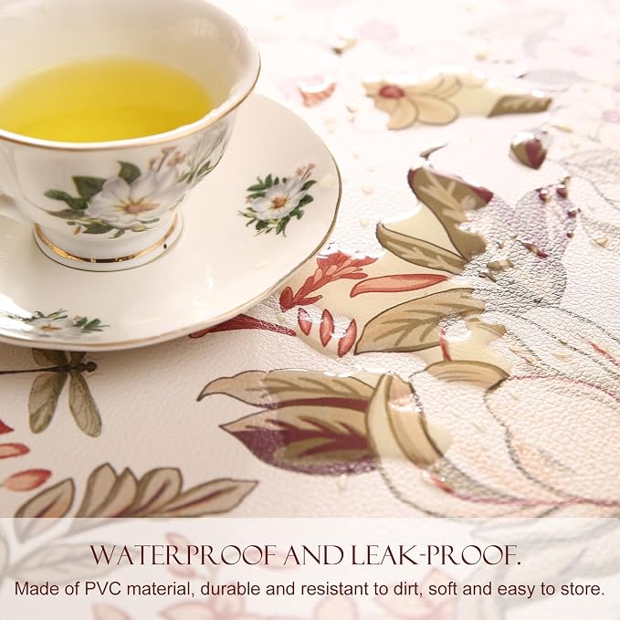 Vinyl Waterproof Placemats Set of 6 Rectangular,12"*17"-Grace A | Wipeable Beautiful Print Place Mats,Stain Resistant,Heat Resistant,Everyday Meals,Kitchen,Dinning,Holiday,Decor - Image 9