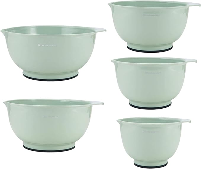 KitchenAid Classic Mixing Bowls, Set of 5, Pistachio by Unknown