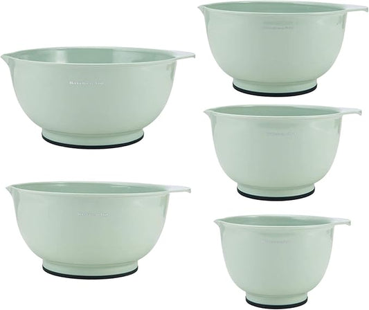 KitchenAid Classic Mixing Bowls, Set of 5, Pistachio by Unknown