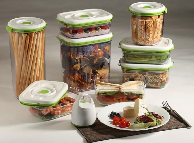 FOSA vacuum storage container set, 8pcs vacuum containers(28oz, 34oz, 45oz and 78oz) with vacuum unit - Image 2