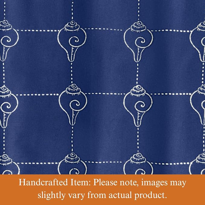 100% Blue Cotton Dinner Napkins, Set of 6, Hand Printed Pacific Blue Design, Fair Trade, Washable Cloth Napkins for Parties & Cocktails 20x20 in - Image 2
