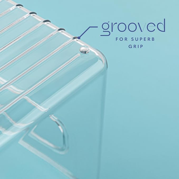Plastic Food Storage 4 Pack Clear Container Bin with Handles for Organizing Kitchen, Pantry, Refrigerator, Freezer, Pantry, Cabinet, Closet, Bathroom. 10”x4”x6” - Image 4