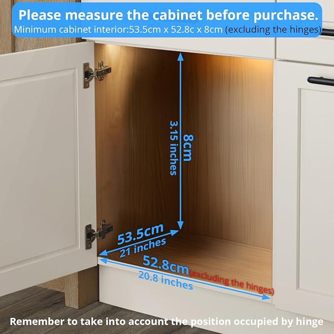 ZOINLIY Pull Out Cabinet Organizer,Slide Out Kitchen Organizers Storage | Heavy Duty Drawer Cupboard Storage Basket, Smooth Sliding, Chrome Finish - Image 3