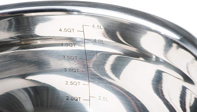 Stainless Steel Mixing Bowls with Lids and Non Slip Bases (Set of 5, Red) - Image 5