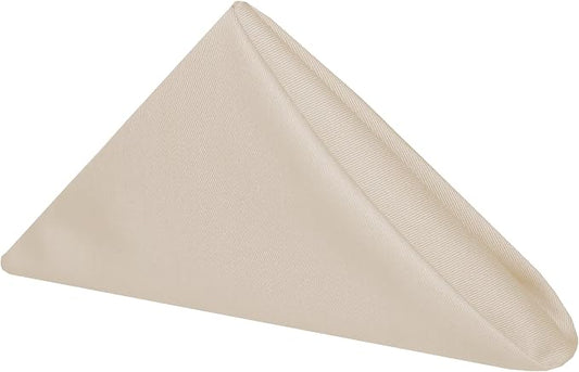 17x17-Inch Square Twill Cloth Napkins, Beige, Set of 36 by UltimateTextile