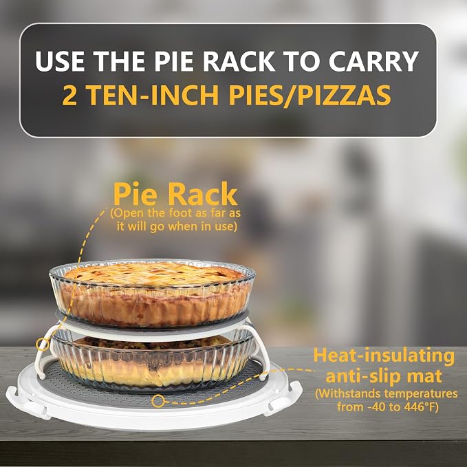 TMRIOPELP Tall Cake Carrier with Lid and Handle Insulated Cake Container Cake Transport Carrier Ideal for Pies Cupcakes and Pastries Perfect for Safe and Secure Cake Delivery (Grey, 12 inch) - Image 4