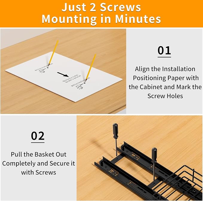 RCHYFEED Pull Out Spice Rack Organizer, 1 Tier,4.5" Wx10.5 Dx2.5 H | Heavy Duty Slide Out for Inside Cabinet & Pantry, Kitchen Cabinet Seasoning Organizer,Vertical Spice Racks Storage Spices - Image 6
