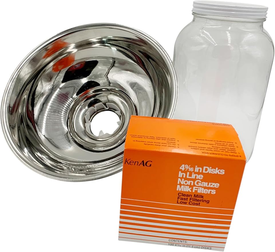 SS Strainers (Medium Strainer with Glass Jar Combo, 1 Gallon Jar Combo) - Image 3