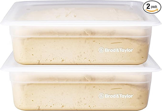 Brod & Taylor Proofing Container (2 Pack) With 6L Capacity, Fits Up to 3000 Grams of Dough – Dough Rising Box for Bread, Sourdough & Pizza (Dishwasher Safe, BPA-Free) by BrodTaylor