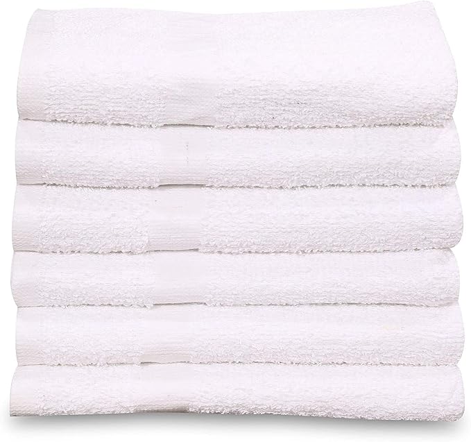 New Cotton Blend White Restaurant Bar Mops Kitchen Towels (12, White) - Image 5