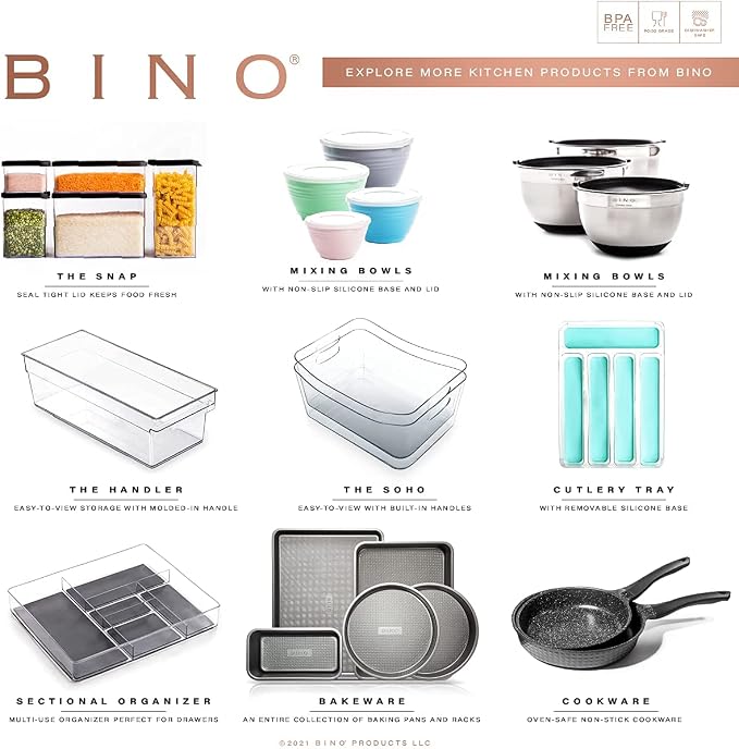 BINO | Stackable Storage Drawers, Small - Clear | THE CRATE COLLECTION | Storage Bins With Drawers | Bathroom Organizers | Under Sink Organizer | Vanity Cabinet Home Organization - Image 7