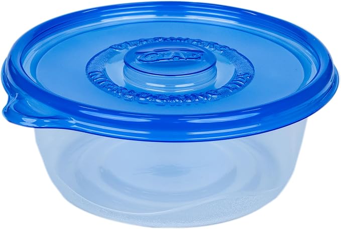 Glad GladWare Big Bowl Food Storage Containers, Large, 48 Oz, 3 Count, 6-Pk | Lock-tight seal for soups, salads, and meal prep in a large round format; microwave and dishwasher safe - Image 5