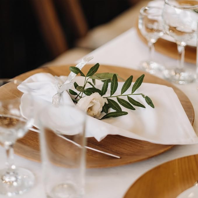 60 Pcs Washable Cloth Napkins 17 x 17 Inch Polyester Dinner Napkins Soft Table Napkins for Weddings Parties Holiday Dining Banquet(White) - Image 5