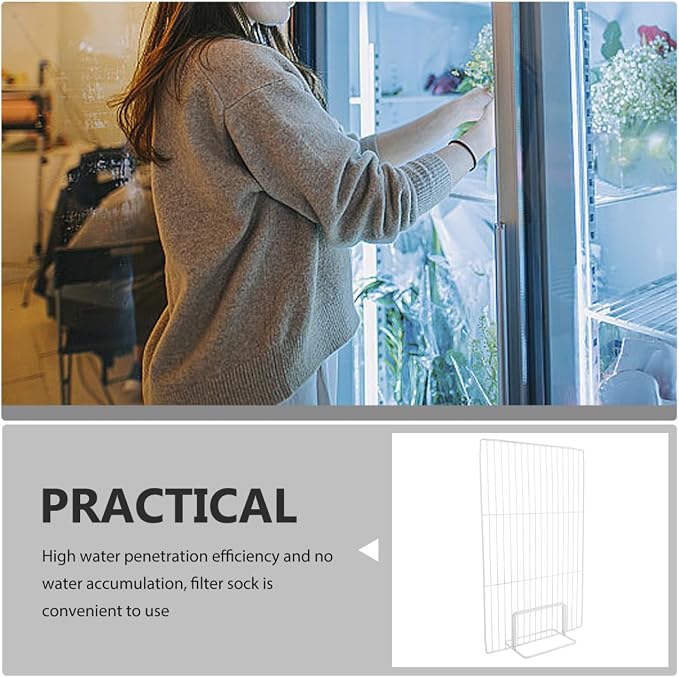 BESTYASH Freezer Partition Divider Chest Refrigerator Dividers 18.11X11.02X3.93In Wire Shelf Organizer for Home and Commercial Freezers Refrigerator Storage and Food Separation - Image 9