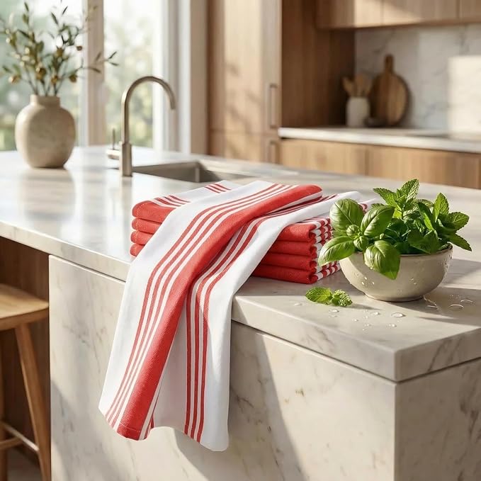 Urban Villa Kitchen Towels Cotton Dish Towels 20”x30” (Set of 6) Chillired - Image 6
