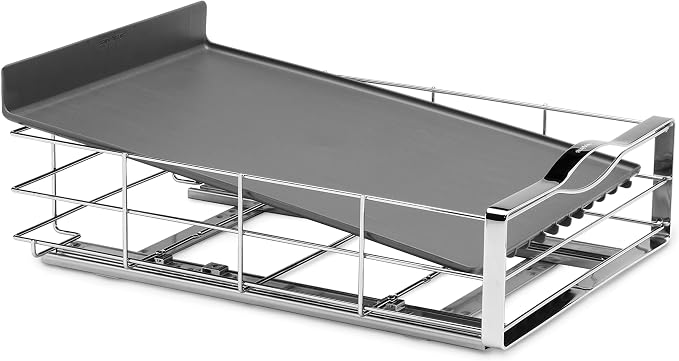 simplehuman 14 inch Pull-Out Cabinet Organizer, Heavy-Gauge Steel Frame, gray - Image 3