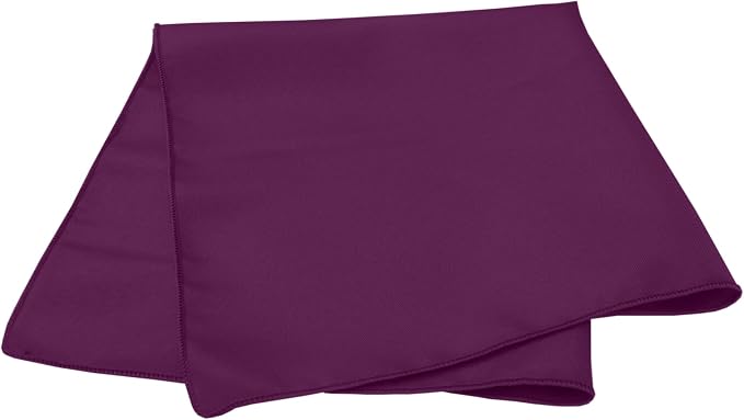 20x20-Inch Polyester Cloth Napkins, Aubergine, Set of 12 - Image 2