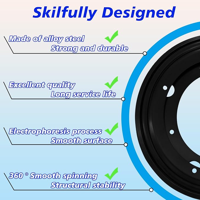 6 PCS 5.5" Lazy Susan Bearing,Heavy Duty Turntable Swivel for Rotating | Thickened steel resists rust & wear,5/16" thickness for stable rotation,360° swivel,ideal for tables,shelves & cabinets - Image 4