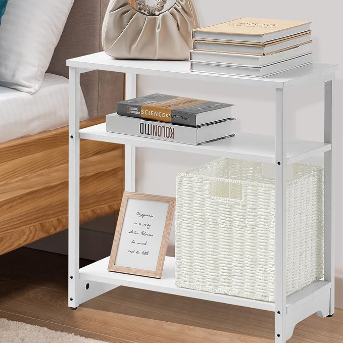 Wicker Baskets for Storage, Set of 4 Hand-Woven Wicker Storage Baskets for Shelves, Cube Storage Baskets Bins with Handles, Wicker Basket for Organizing Pantry Bedroom, White - Image 5