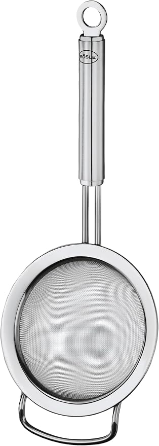 Rösle Stainless Steel Fine Mesh Tea Strainer, Round Handle, 3.2-inch by Rosle