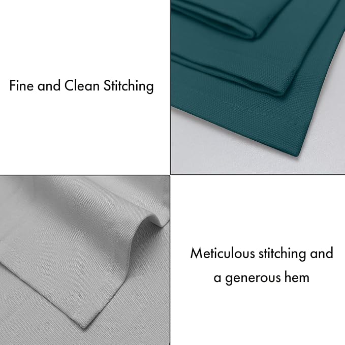 Ruvanti Cloth Napkins Set of 12, 100% Cotton High GSM 18x18 Inches Soft, Washable, Highly Durable & Absorbent, Perfect for Parties, Christmas, Thanksgiving Dinners – Multi Color - Image 5