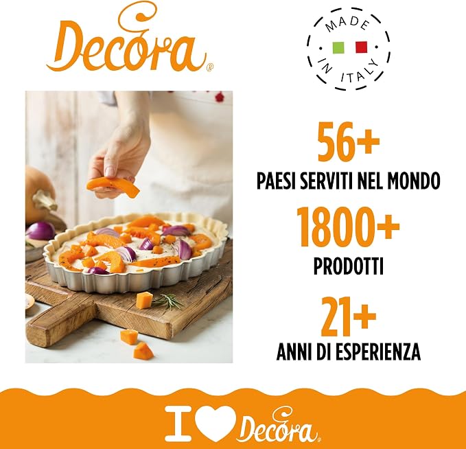 Decora 0075055 Nonstick Steel Oval Tart Pan 11.4 Inch x 7.9 Inch x 1.2 Inch High with Loose Removable Bottom, for Easy Demolding, Professional Design Registered, Patented - Image 4
