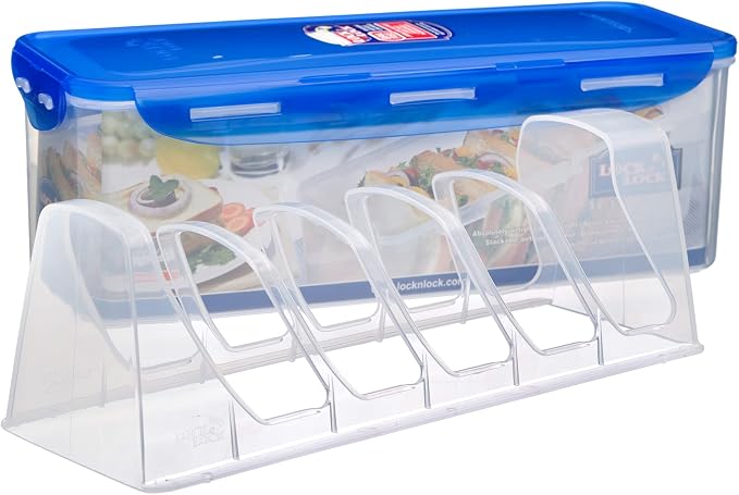 LOCK & LOCK Rectangular Sandwich Keeper, Tall, 21-Cup - Image 2