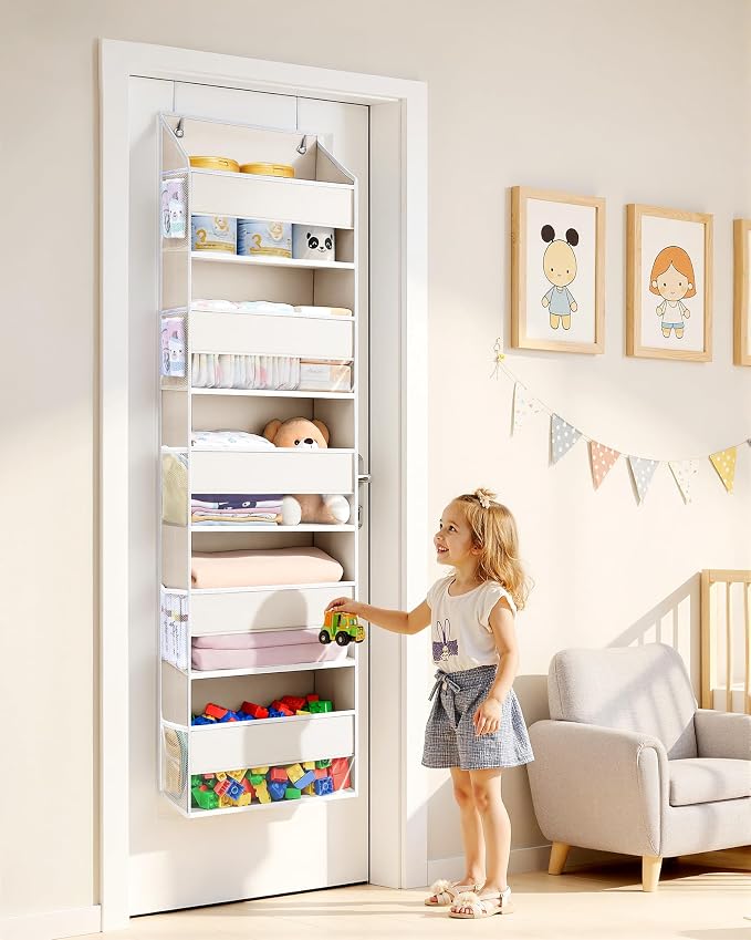 ULG 2 Pack 5-tier Over the Door Organizer Beige - Image 6