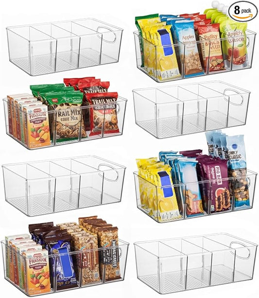 Pantry Organizers and Storage, Cabinet Organizer Kitchen Organizers and Storage - Fridge Organizer, Drawer Organizer & Snack Organizer - Refrigerator Organizers and Storage, Cupboard Shelf Organizer by ClearSpace