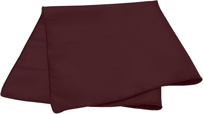 20x20-Inch Polyester Cloth Napkins, Burgundy, Set of 12 | Bulk Case of 1 Dozen, Dinner Napkins, Square, Serged Edges, Machine Washable, Wrinkle-Resistant, Flame-Resistant, Red - Image 2