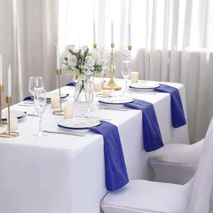 Bailarina Cloth Napkins Set of 40,17x17 inches Dinner Napkins Cloth Washable,Polyester Square Table Cloth Napkin Bulk with Hemmed Edges Ideal for Banquets, Parties and Weddings-Royal Blue - Image 6