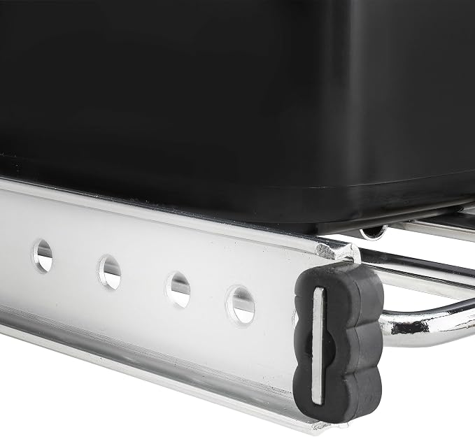 Rev-A-Shelf Double 27 Qt Pullout Trash Can for Base Kitchen Cabinets, Garbage Waste Bin System with Full Extension Slides, Min Opening Width of 11.5", Black, RV-15KD-18C S - Image 9