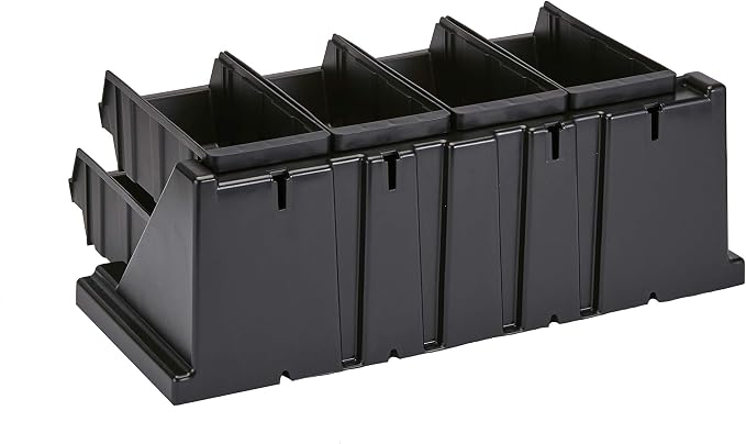 Cambro Versa Self Serve Condiment Bin - 8 Storage Bins - Ideal for Food and Coffee Condiments (Black) - Image 3