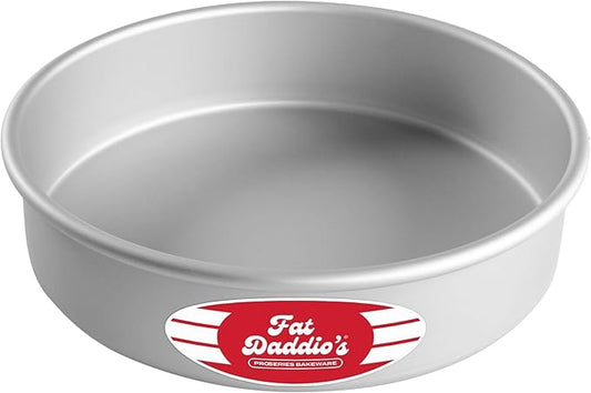 Fat Daddio's Anodized Aluminum Round Cake Pan, 8 x 2 Inch by FatDaddios