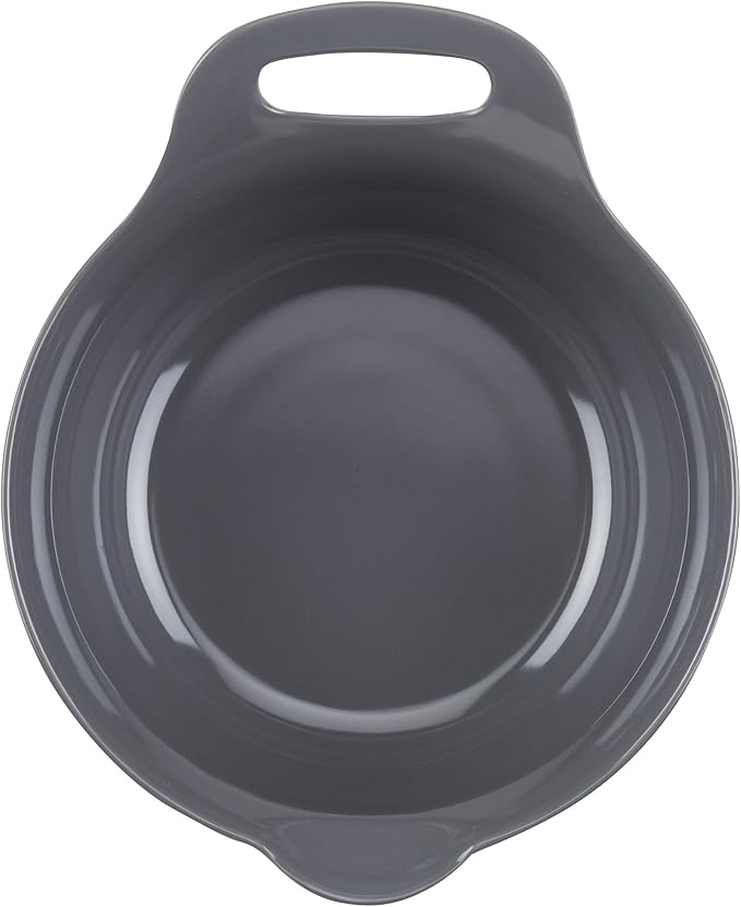 Rachael Ray Tools and Gadgets Nesting / Stackable Mixing Bowl Set with Pour Spouts and Handle - 2 and 3 Quarts, Red and Gray - Image 3