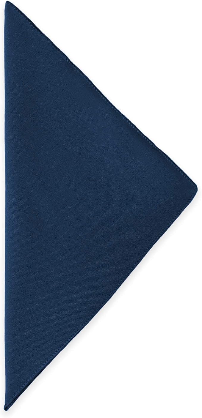 17x17-Inch Cotton-Feel Cloth Napkins, Navy, Set of 36 - Image 2