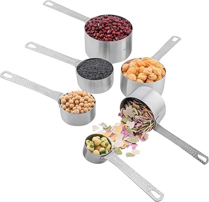 Measuring Cups and Spoons Set of 14, 18/8 Stainless Steel Measuring Cups Spoons Set, 6 Measure Cups and 7 Measure Spoons with Leveler - Image 7