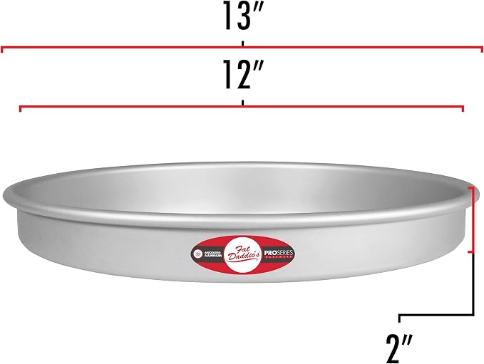 Fat Daddio's Anodized Aluminum Round Cake Pan, 12 x 2 Inch - Image 3