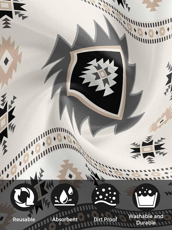 Boho Southwest Cloth Napkins Washable Set of 6, 20 x 20 Inch Reusable Aztec Tribal Ethnic Geometric Aesthetic Dinner Table Napkins Cloth Bulk for Weddings Kitchen Restaurants Hotel Events Parties - Image 8