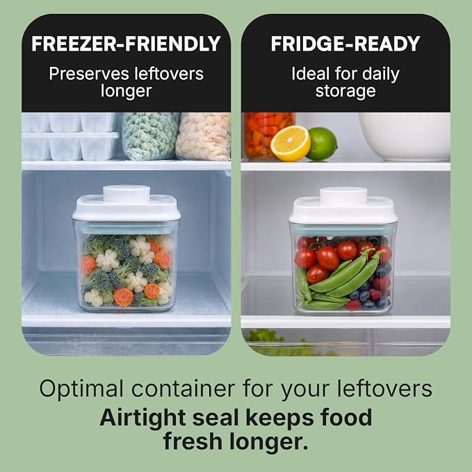 Bop Top Airtight Food Storage Containers | Pop-Top Lid | 2 Cups / 16 Oz | kitchen canister set, for flour, sugar, snacks, pasta, baking - Image 3