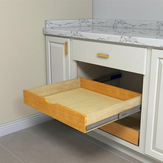 Elysian Slide Out Drawers for Kitchen Cabinets 21‘’W × 21‘’D, Strong Pull Out Drawers for Cabinets, Kitchen Organizers and Storage Solution for Heavy Pots and Appliances by Elysian