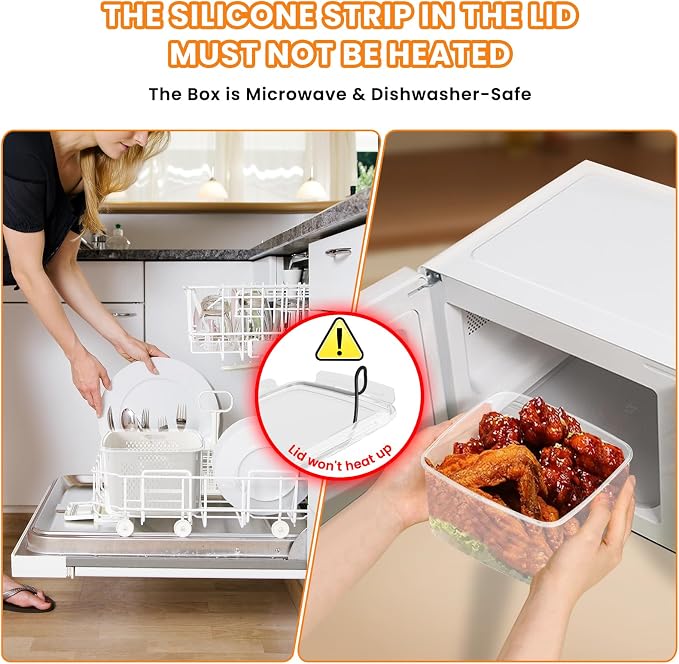 Fruit Storage Containers for Fridge - 5 PCS Poduce Containers for Fridge - with Removable Drain Basket - Keep Fruit Lettuce Berry Vegetables Meat Food Stay Fresher Longer - Image 5