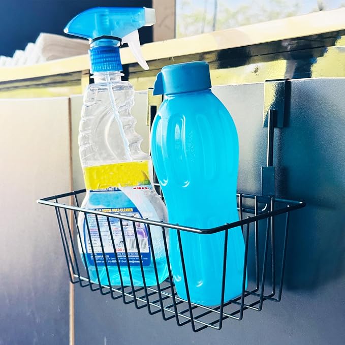 Go Hooked Metal Hanging Storage Basket Door Organiser (Assorted Colour) - Image 2