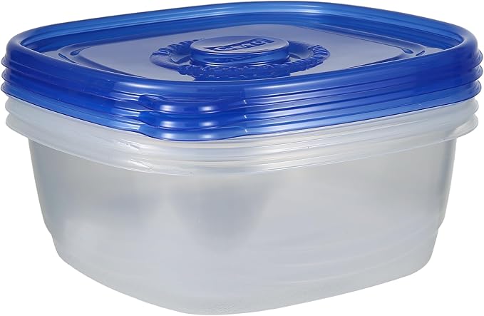 Glad GladWare XL Square Food Storage Containers, 104 Oz, 3 Count, 3-Pack | BPA-free, dishwasher-safe containers for leftovers, meal prep, and freezer storage; family-size capacity - Image 5